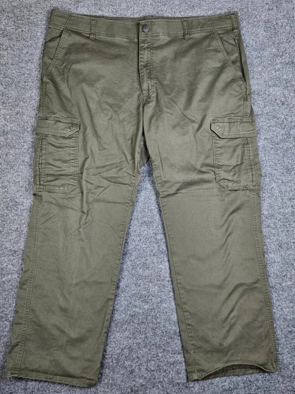 Sage Green Slim Fit Casual Pants Men's